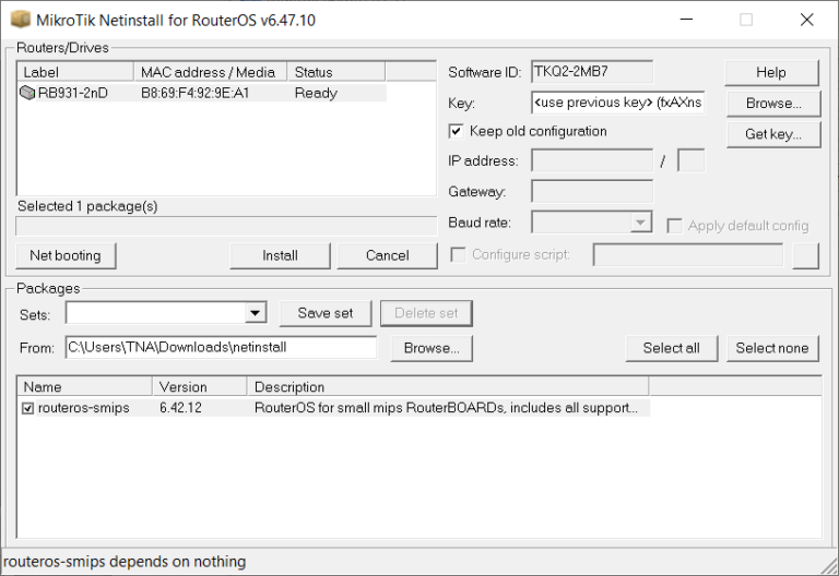 How to reset MikroTik RouterBOARD admin password without resetting the